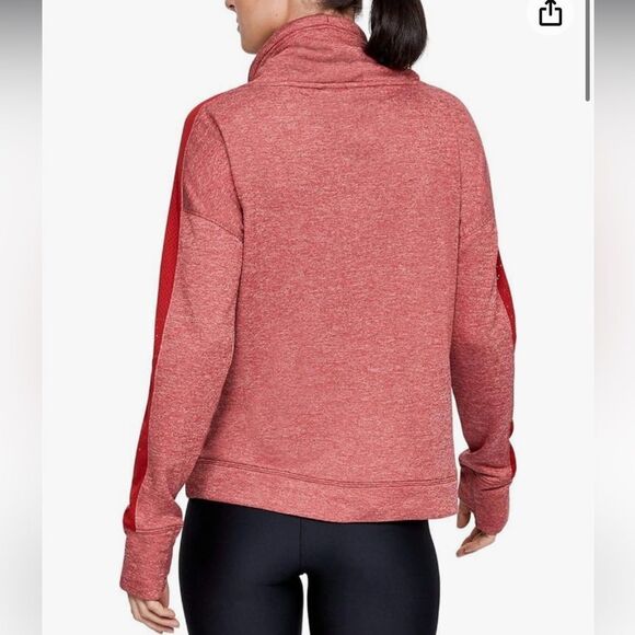 Under Armour UA Freedom Funnel Neck Women’z Sz Small Stadium Red GUC - Picture 2 of 16